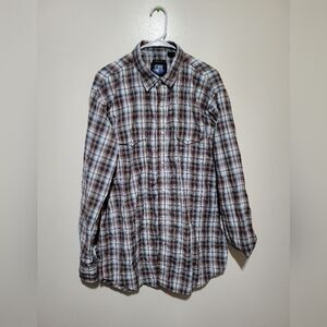 Resistol University Plaid Button-Up Western Shirt for Men‎